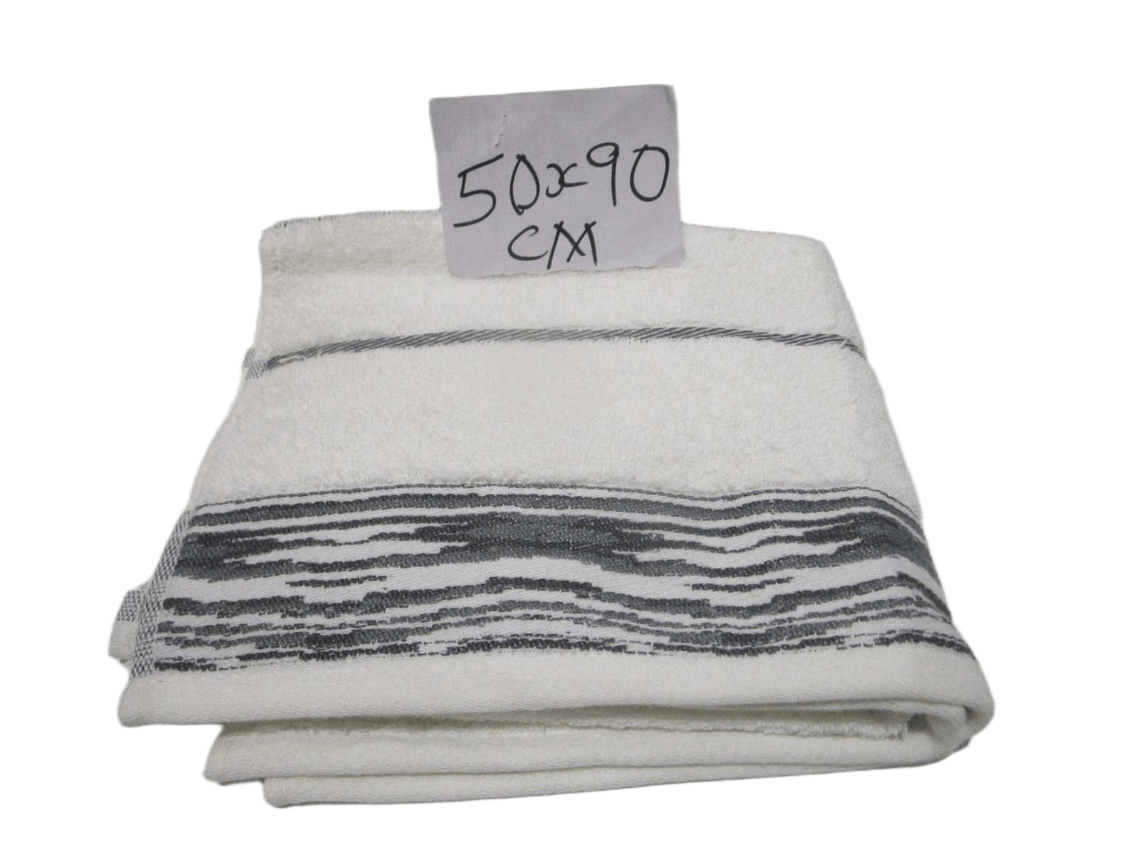 Towel Capricious - Plain Dyed Jacquard Towel - Single Ply - 550 Gsm - Combed Cotton- Polyester Insert Stripes