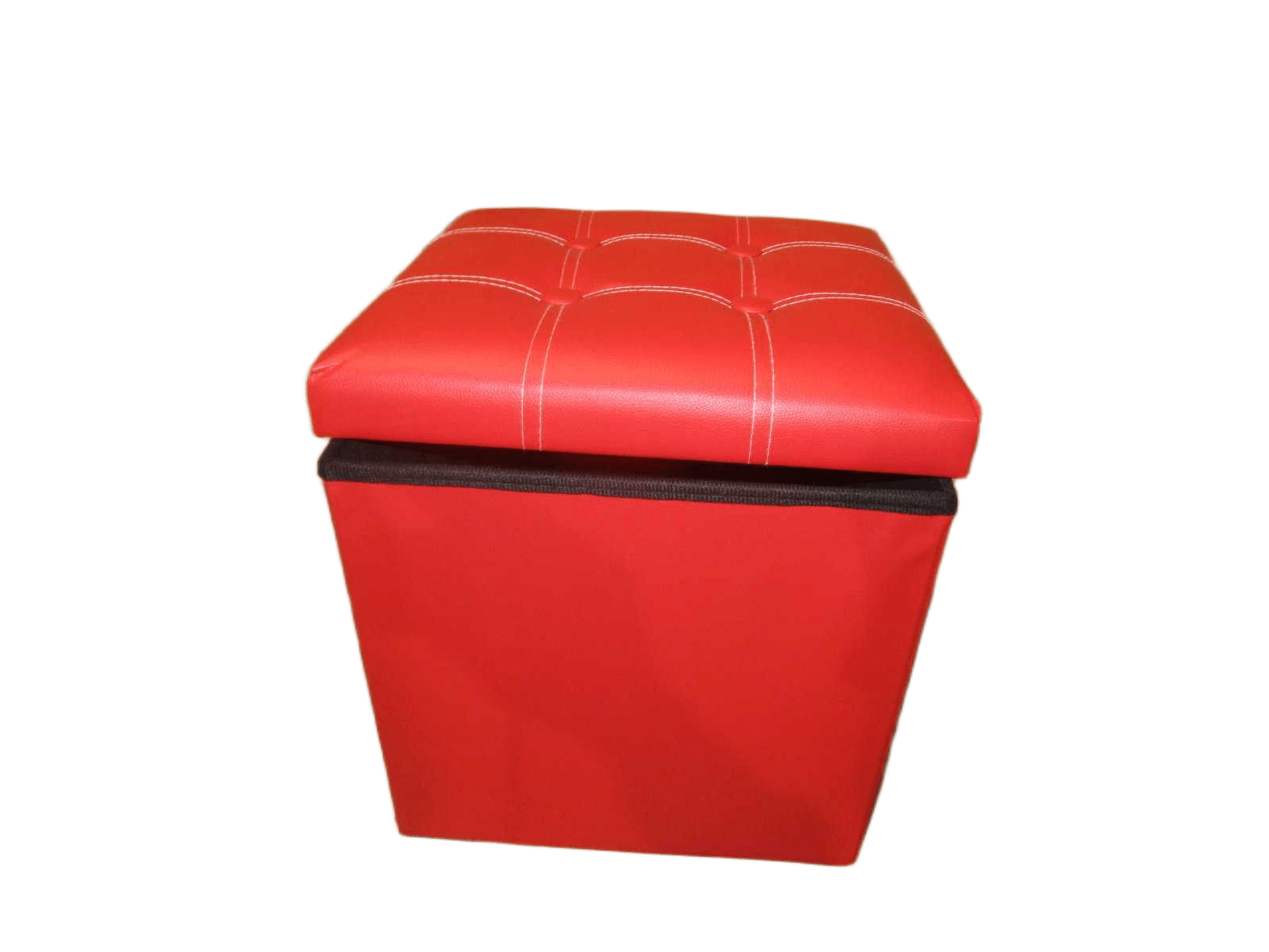 Stool With Storage Red 38*38*37cm