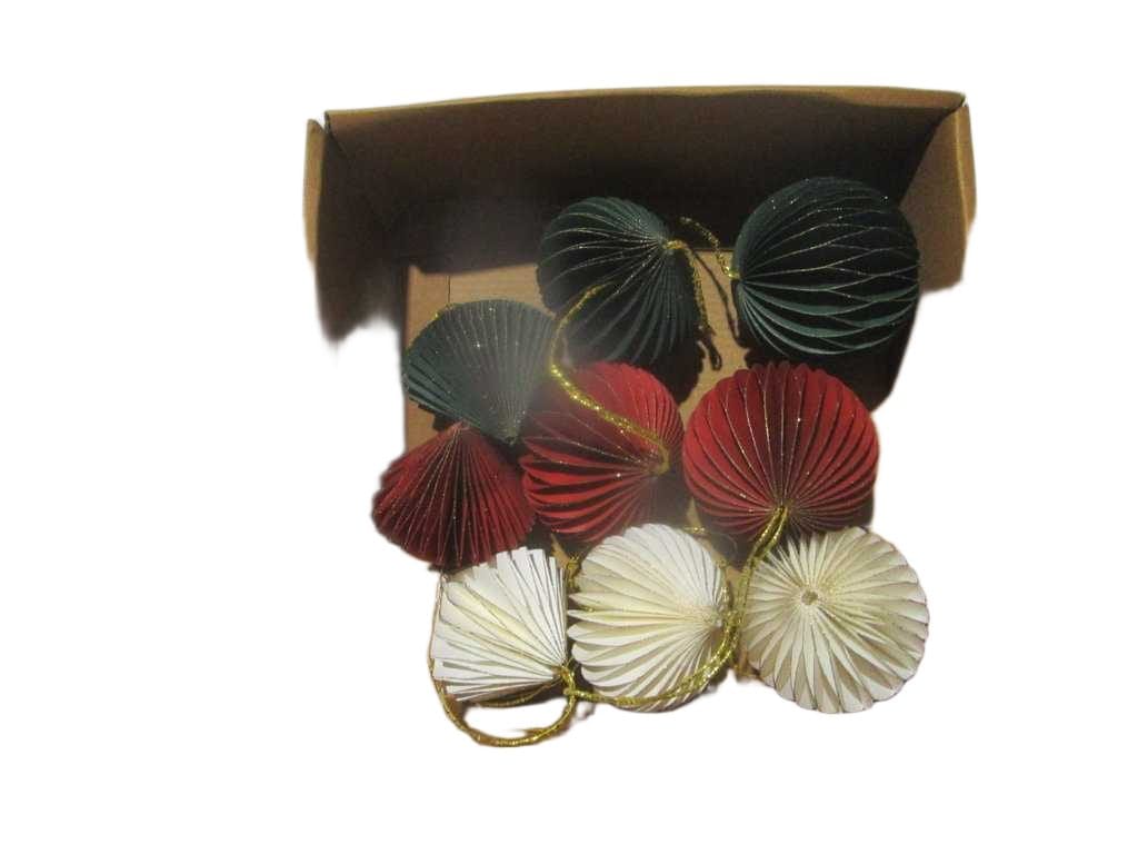 Ball Paper 60mm Set9 Hangdeco