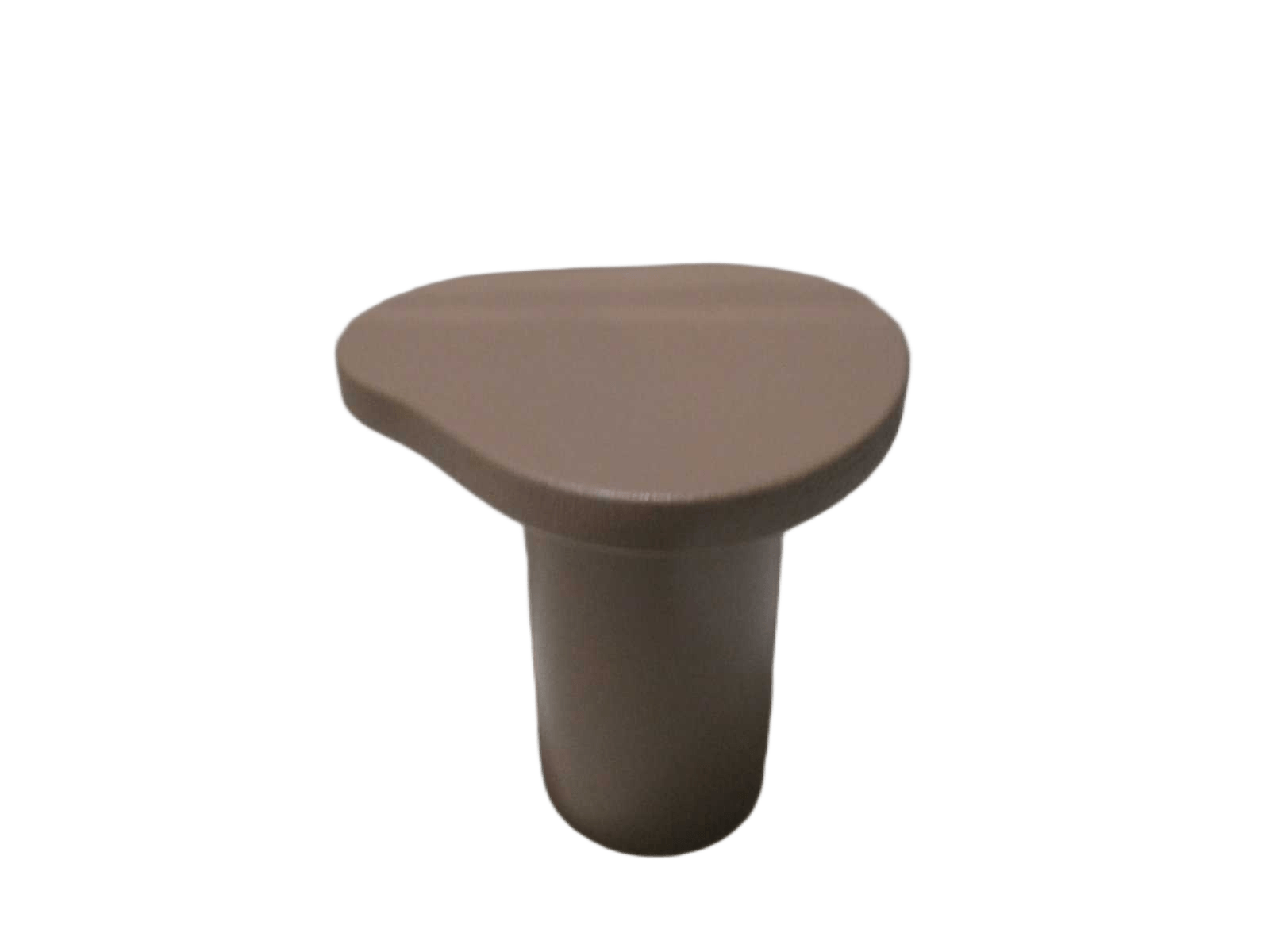 End Table Organic Mdf Ciment Effect Taupe 48x48x47,5cm