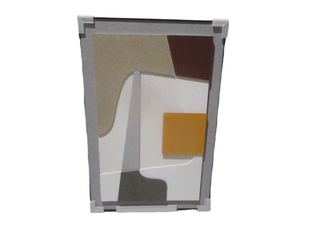 Tableau 3d Sandstone Carving Thickness: 3.5cm Alu Black Frame Mdf Back Opp Bag+foam 80x120
