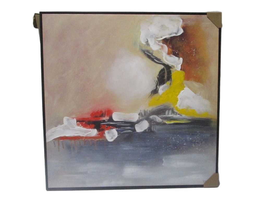 Painting, Ps Frame Back: Wood Bar+non-Woven 100*100