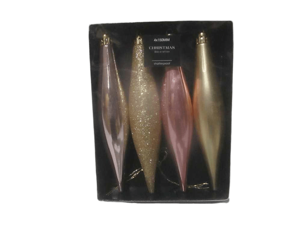 Icicle Hang Deco Set 4pcs