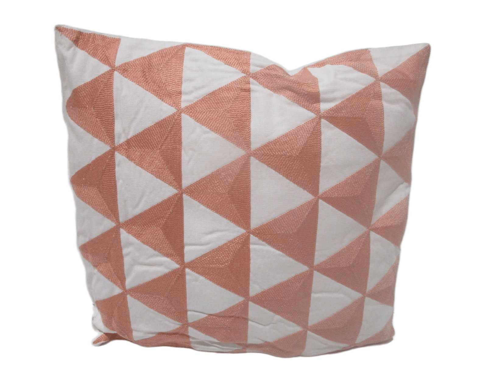 Cushion Pink Triangle Design Broidery 45x45 Cover: Canvas Inside:polyester 100% 400g Packing:vacuum Bag