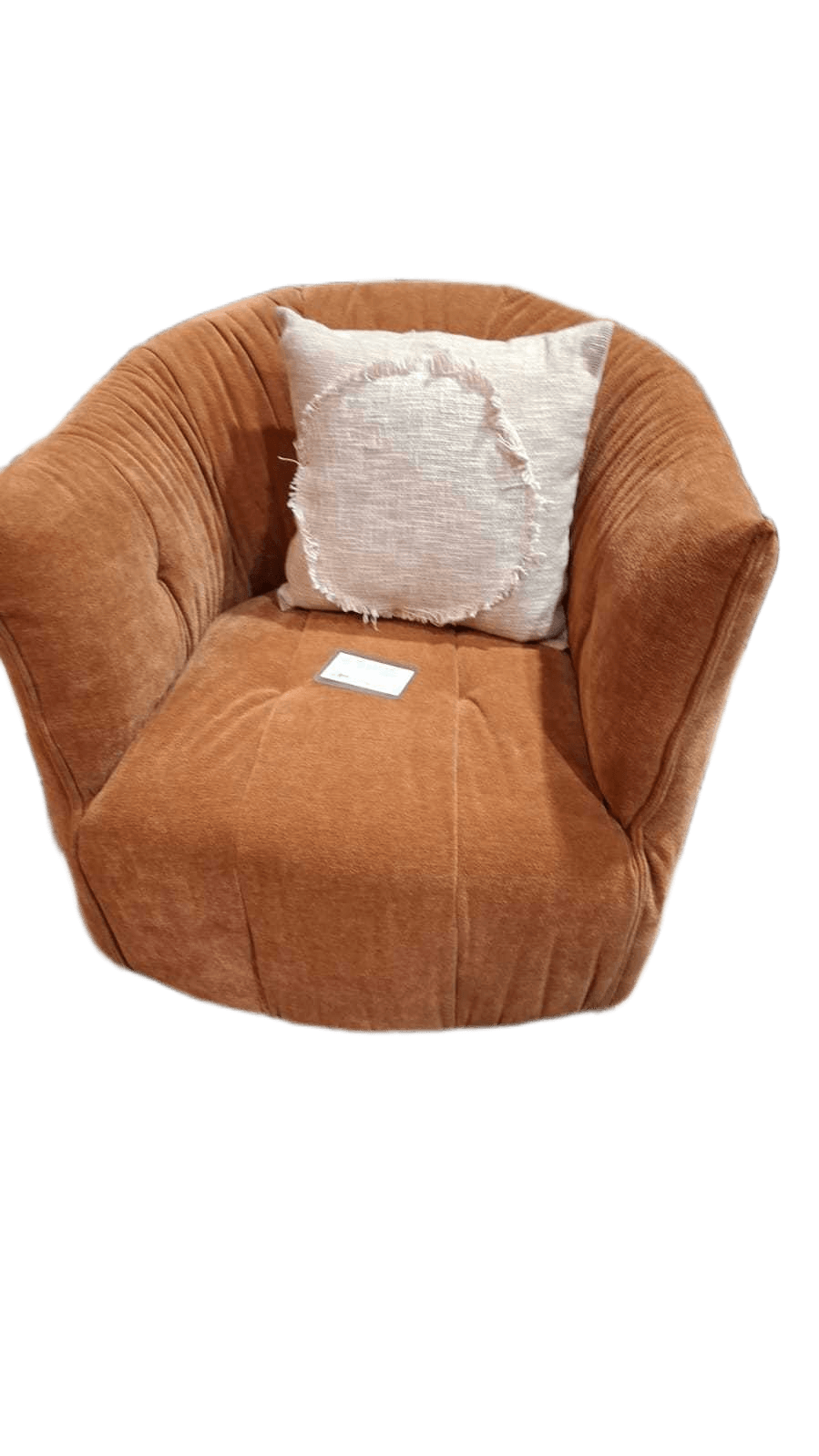 Club Chair Lb3122-10 Orange Swivel Chair, Without Pillow 87x85x79
