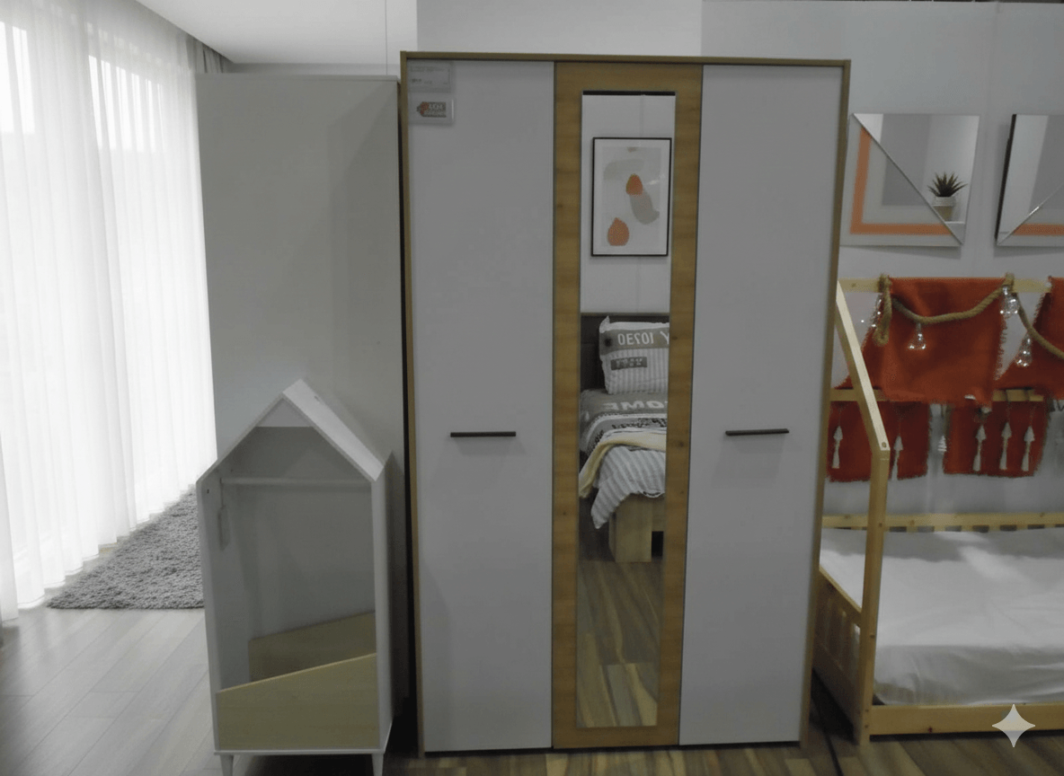 Wardrobe Melamine Faced Chipboard 3 Doors