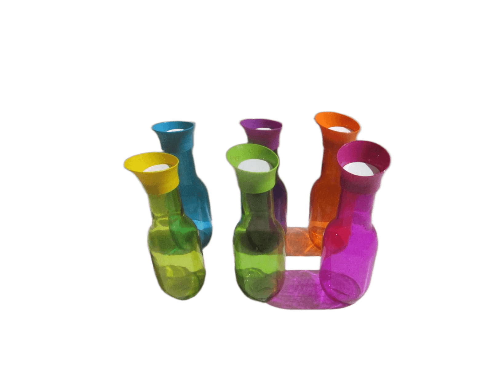 Glass Pitcher 1ltr 6ass Clr