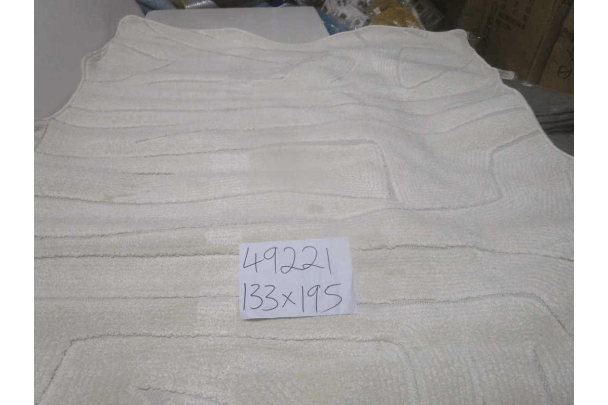 Carpet 133x195 Vanja Pp / Pes Shrink Pp Flat 1,450 Grm/Sqm 8mm Pile Height Cream