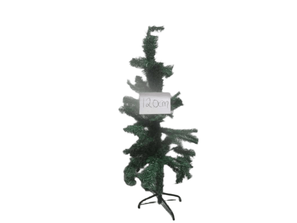 Tree Xmas Wrapped 200tips Steel Foot Base Size: 30cm Green 120cm