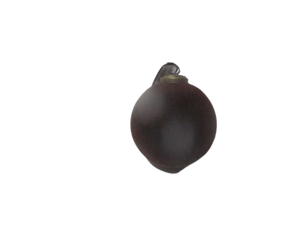 Ball Xmas 100mm Glass Brown