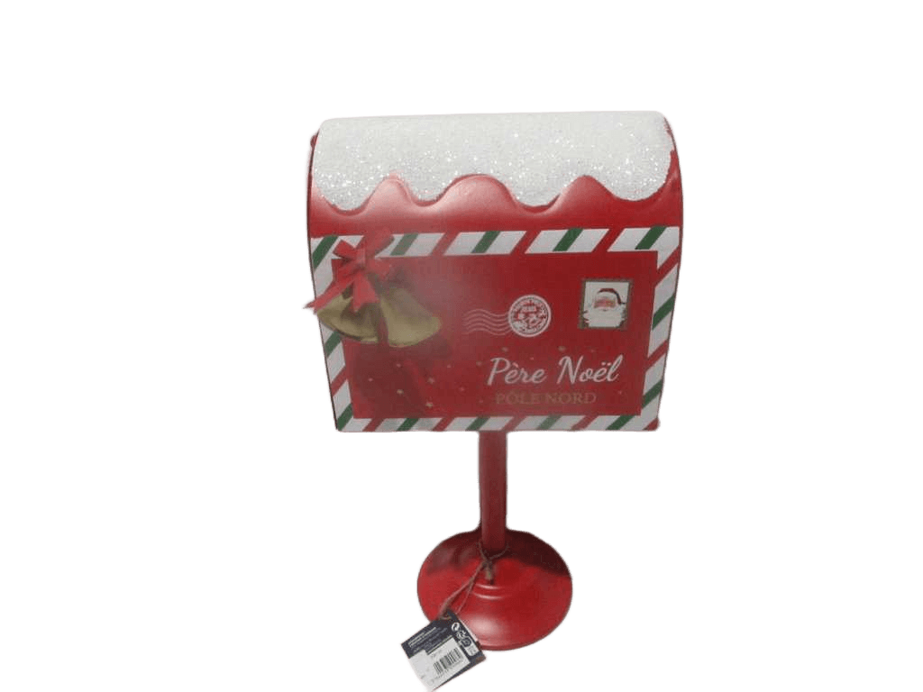 Red Metal Mailbox H32