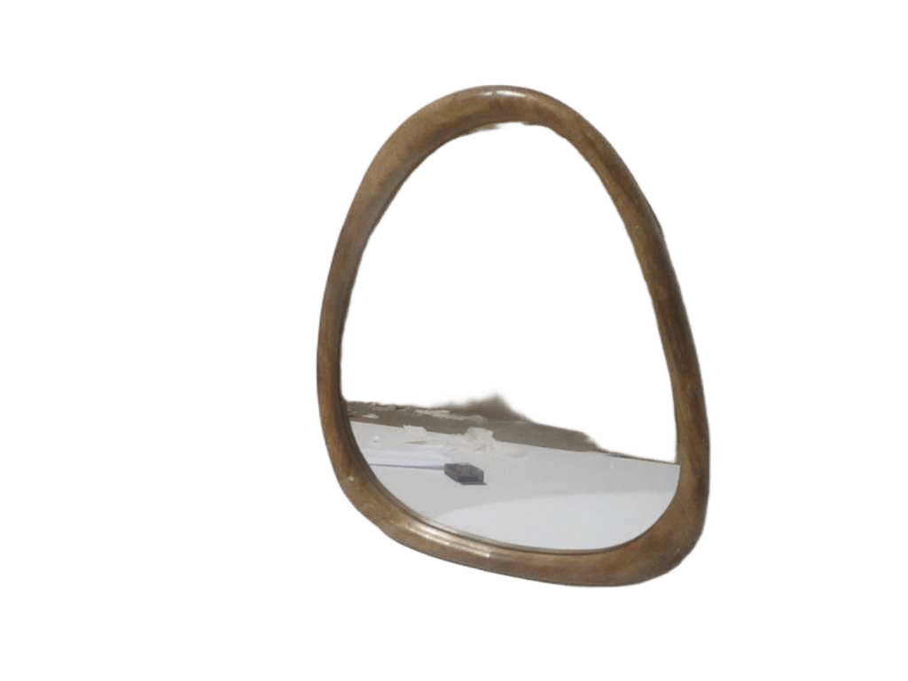 Mirror Wood 60cm Natural