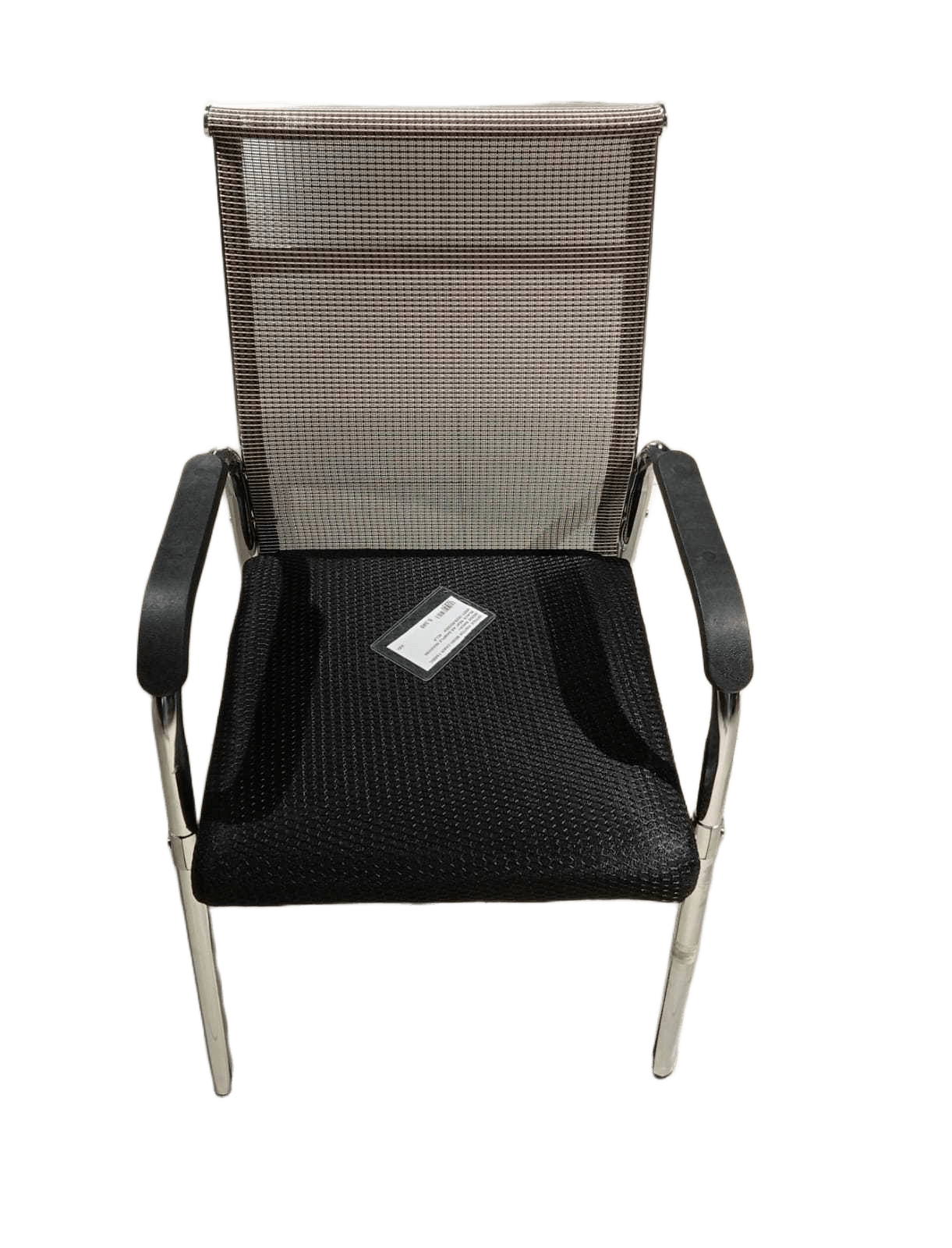 Office Visitor Mesh Chair Fabric Beige Back+ Black Seat As Sample 55x55x94