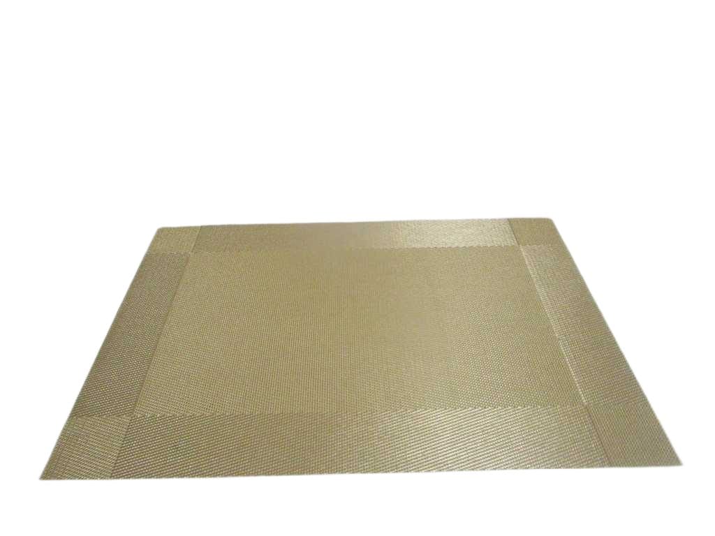 Placemat Pvc 75g 12pc Opp Bag, 72pc In 1 Box Gold 30x45