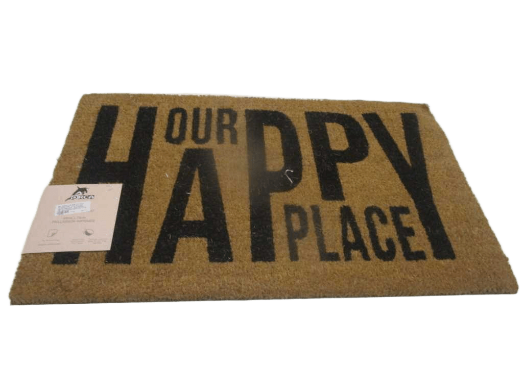 Doormat Single Colour / Natural Printed Coir + Pvc Backing - Weight 5800gsm - Thickness 1,5 Cm