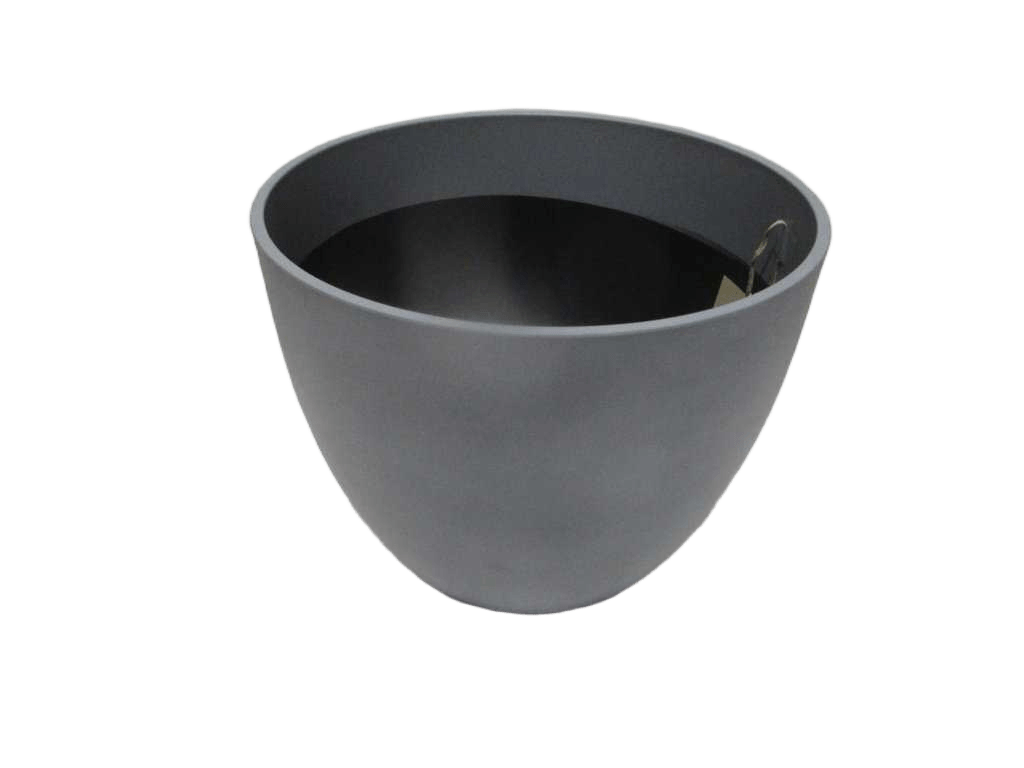 Flower Pot Balas Pp With Hole+plug 1060g 100% Recyclable Light Blue Dia37xh33