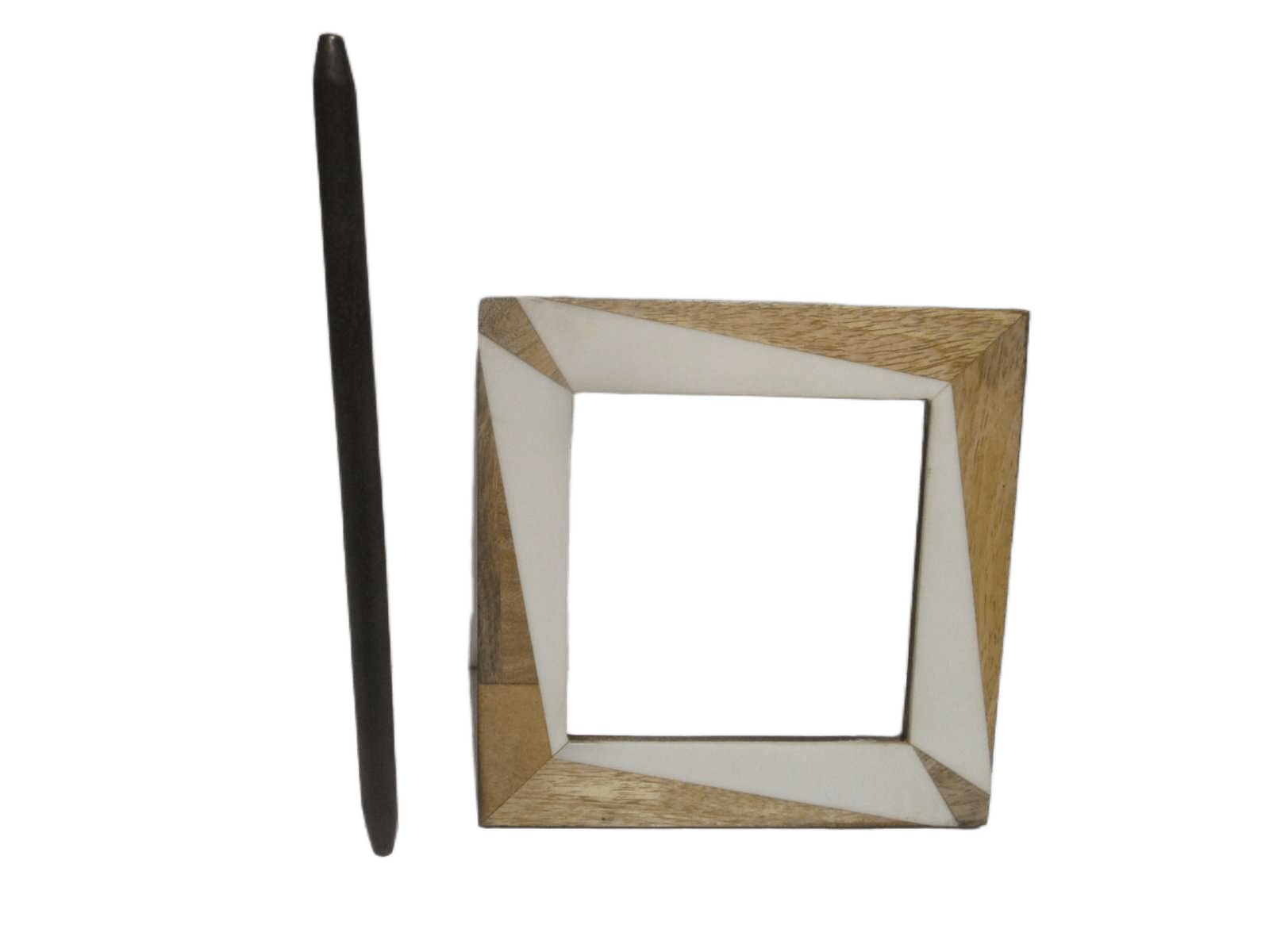 Wooden&resin Square Embrasse Each Pc In Pvc And Headed 1cl=