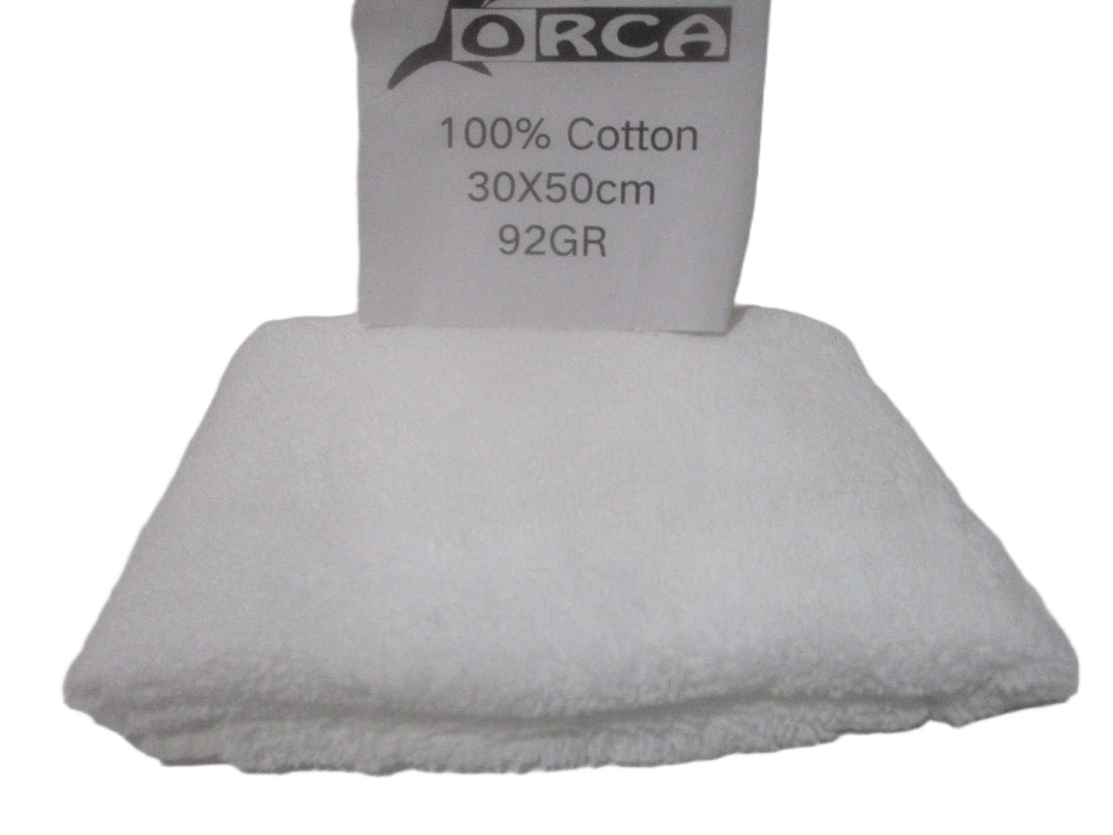 Towel 30x50 612/Gsm 92g/Pc, Single Strand, 16s 100% Cotton, Each With 1 Opp Bag