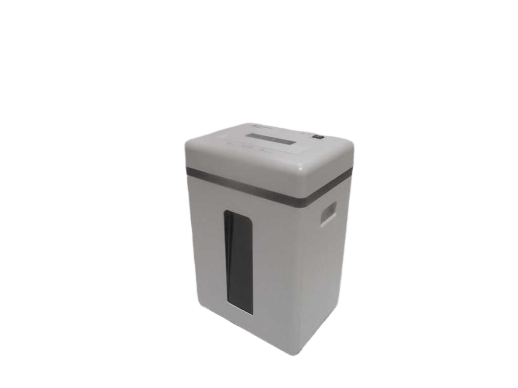 Paper Shredder 65mn Steel Cutter 6 Sheets, Cut Size 3x15mm 20 Minutes, 2.0m/Min, 140w, 56db, 350x260x548