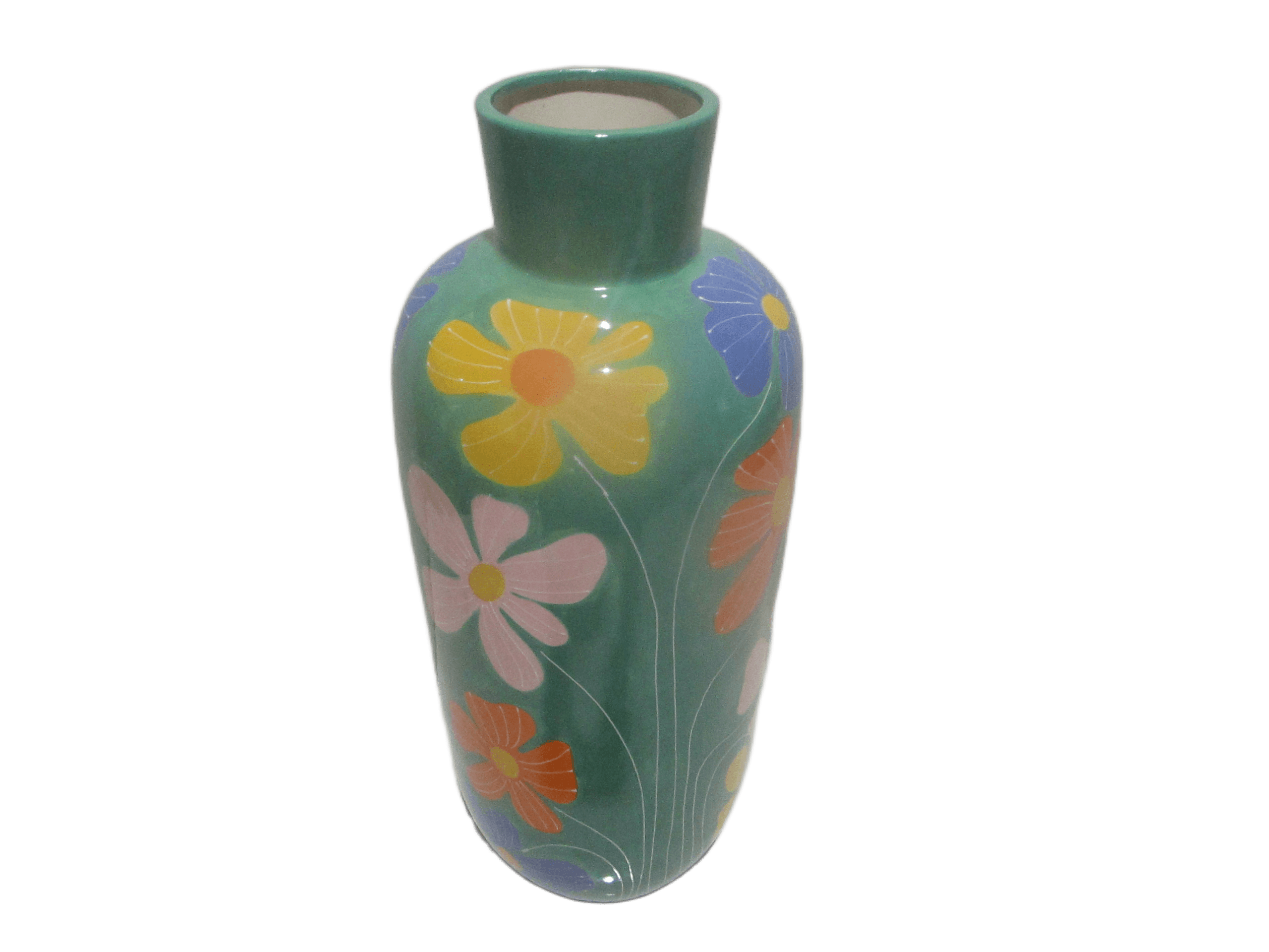 Vase Ceramic Big Hand Painted 28,7*28,7*72,3cm