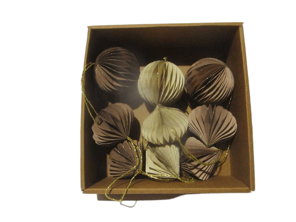 Ball Paper 60mm Set9 Hangdeco