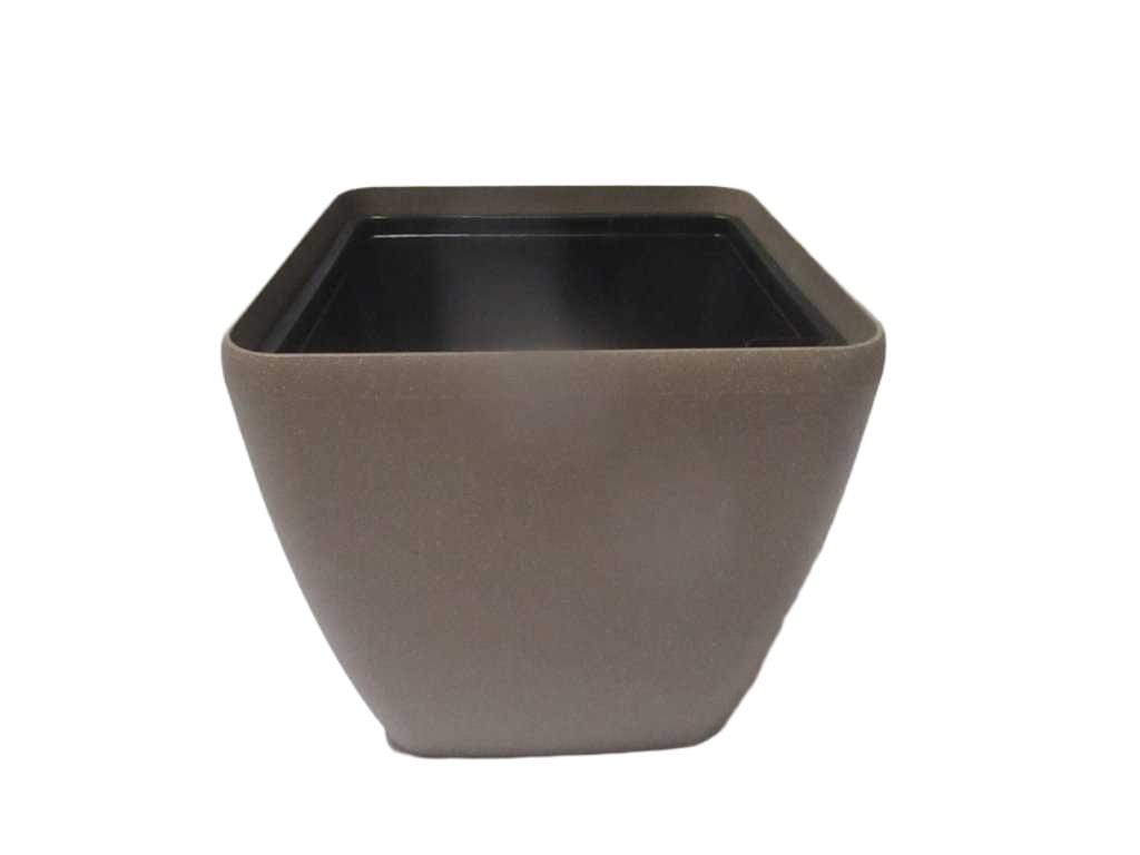 Pot Plastic Box Taupe 39.5*29cm