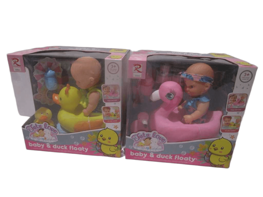 Baby & Duck Floaty Set Display Box 2 Design Mix 11''