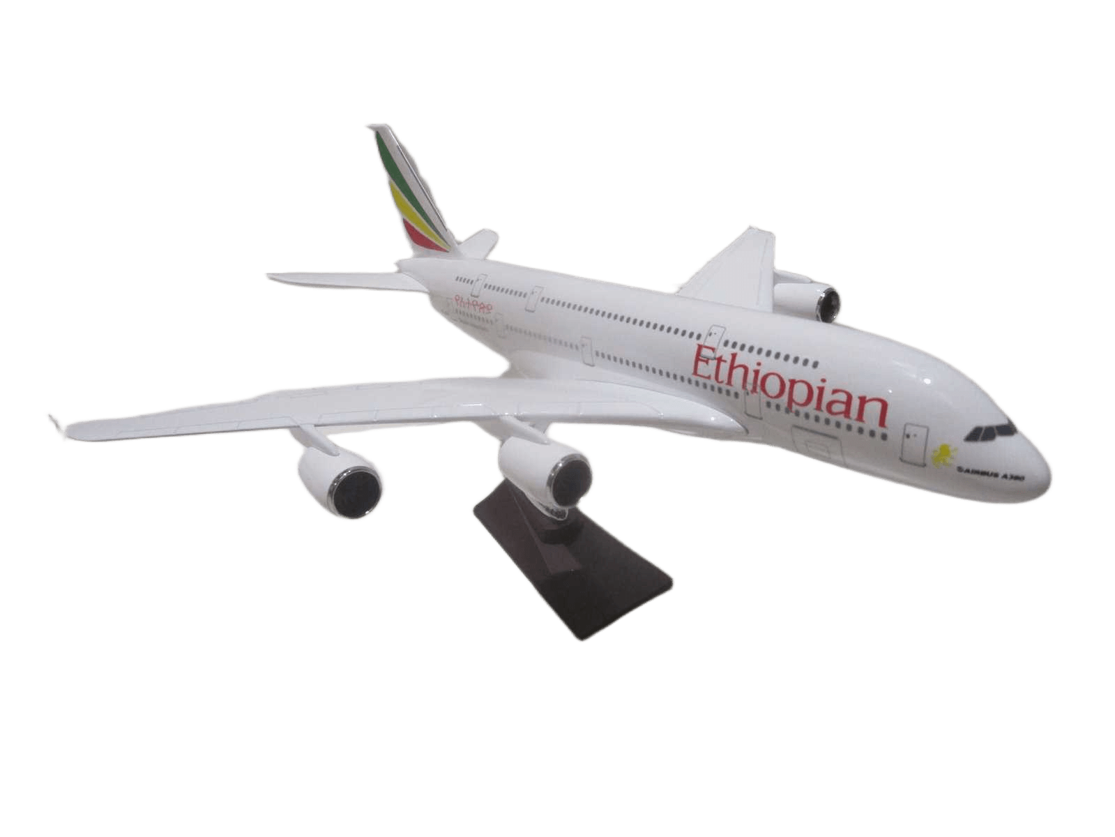 Airbus 380 Plane Model Ethiopian Moq:60pcs45cmx 19cm-25cm 1cl=