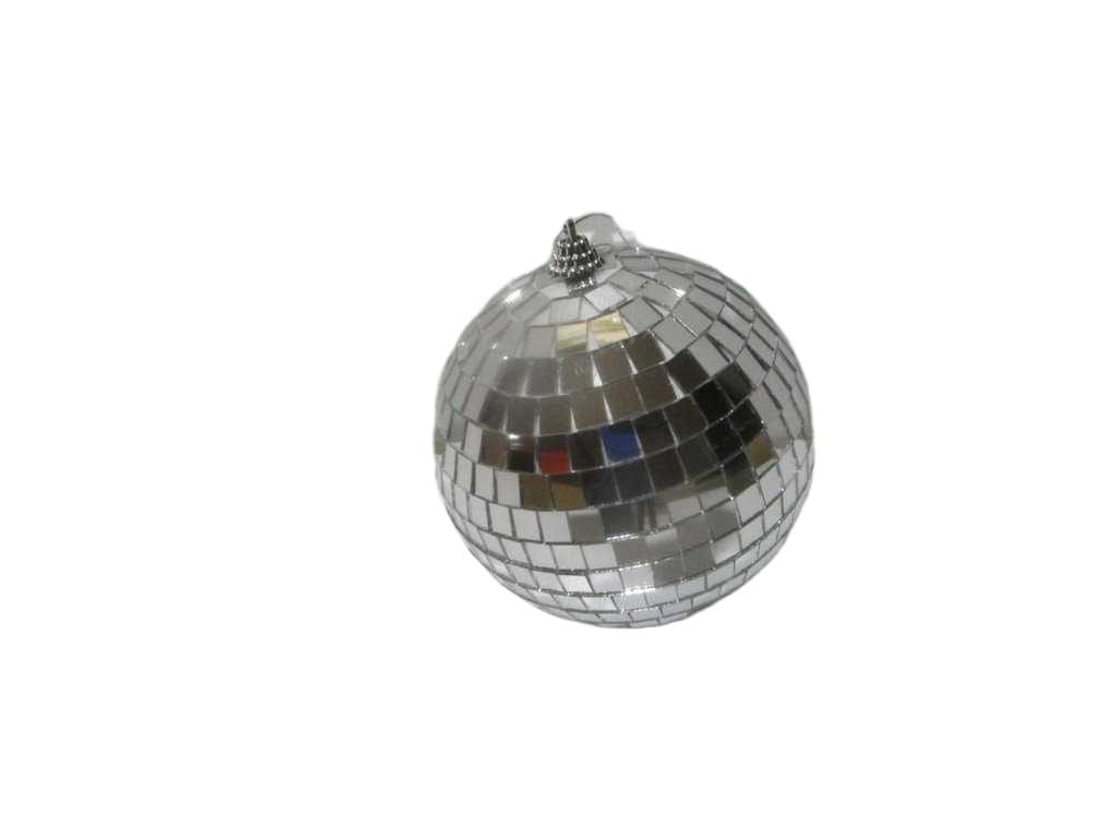 Mirror Bal 120mm Silver