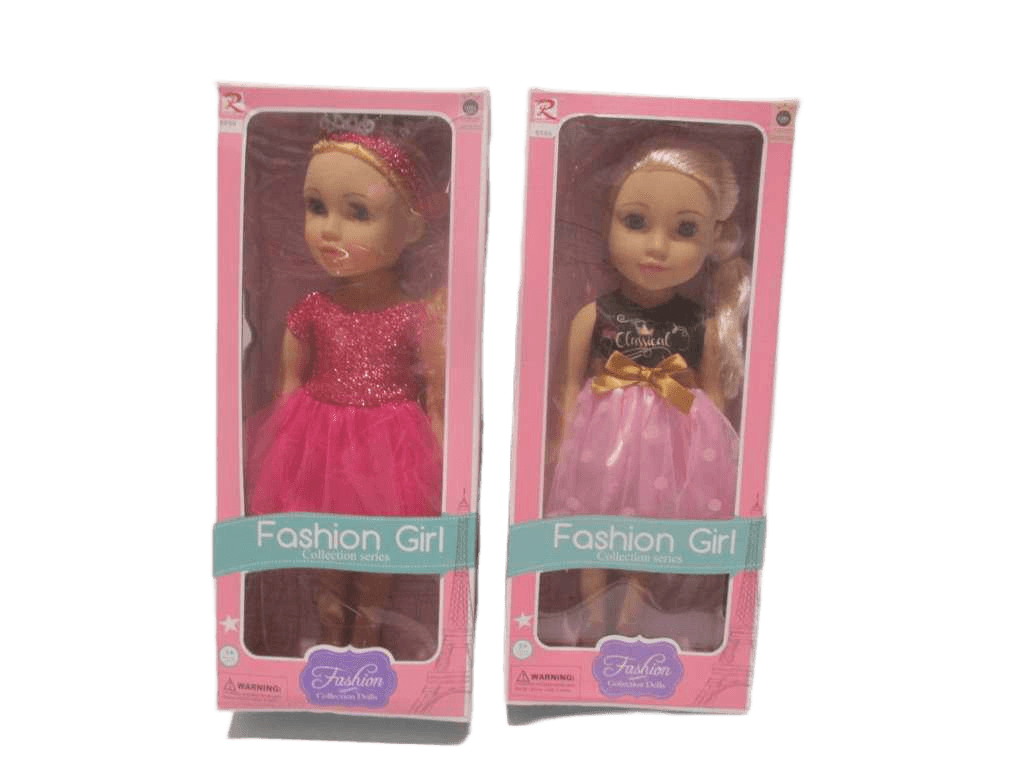 Doll Fashion Girl In 6599 Display Box 2 Design Mix 18''