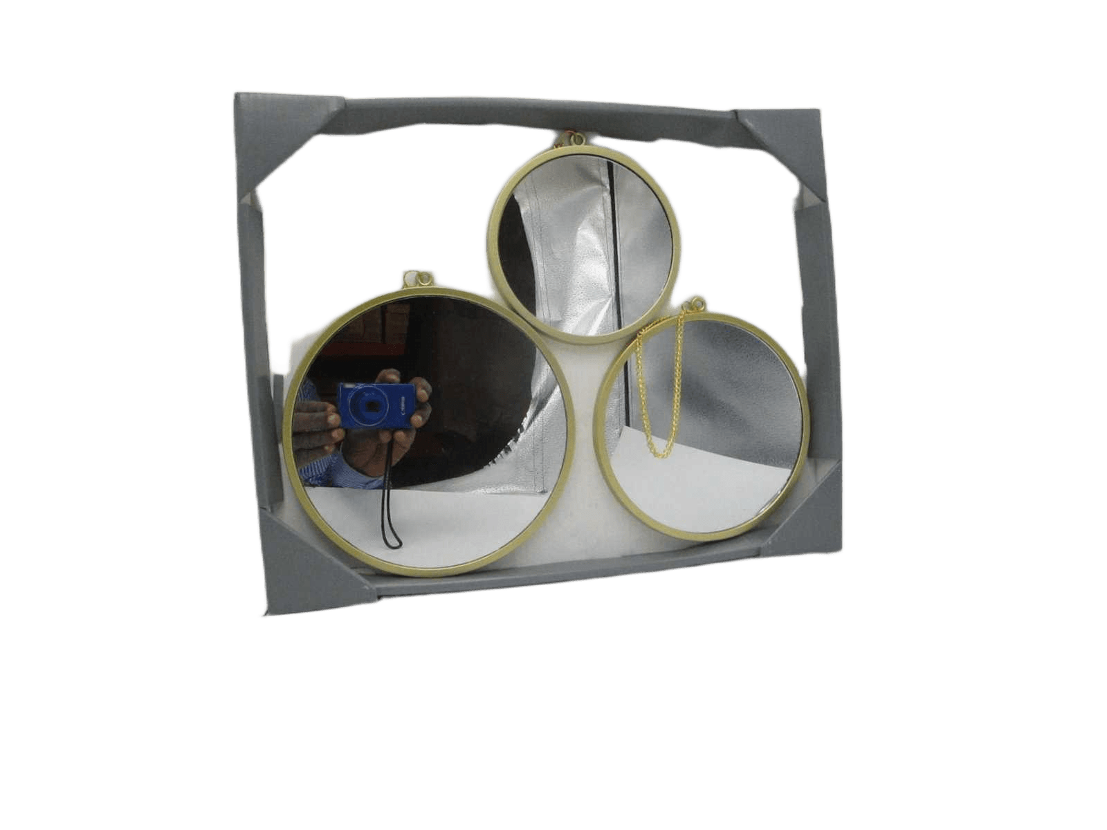 Mirror With Metal Chain