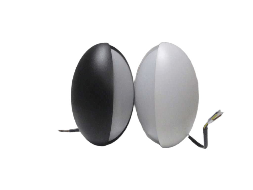 Fram Applique Aluminium E 220v Warm White Light 3000k 12w Led Black And White Assorted 19x11,5x10