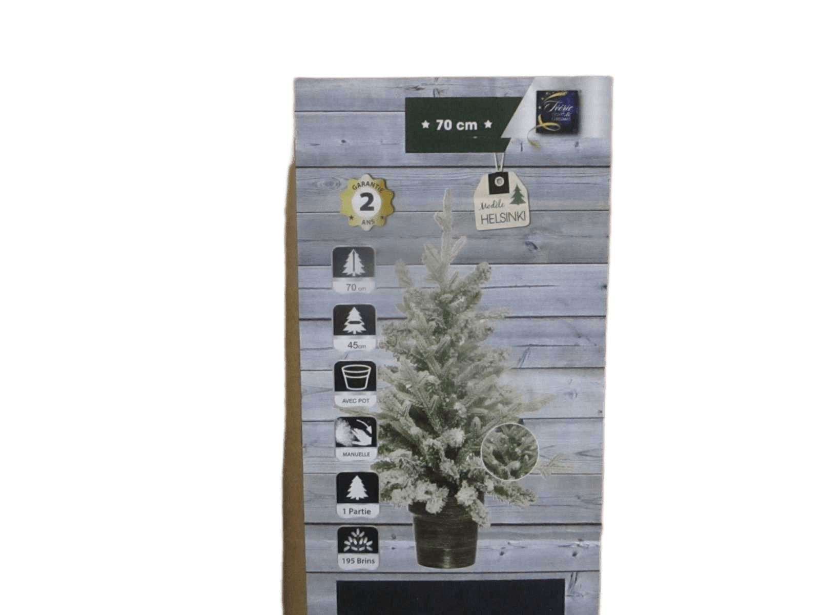 Tree Xmas Frosty Pot 70cm