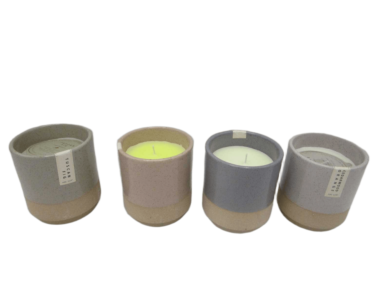 Candle In Ceramic 9cm 4ass