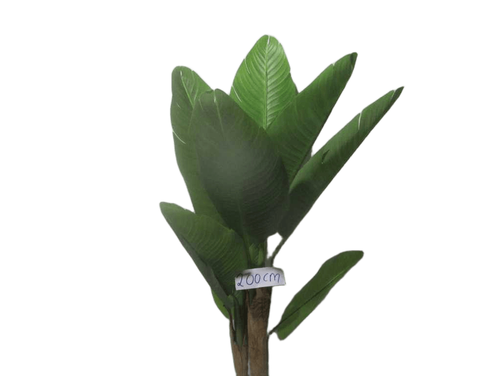 Artificial Tree,banana 20l Wood Stem, Outside Nature Tree Banana Skin, Plastic Leaf 200cm