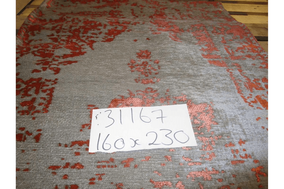 Carpet Alexa Orange 03 80% Polyester 20% Cotton 1200 Gsm Flat Weave Size:160x230