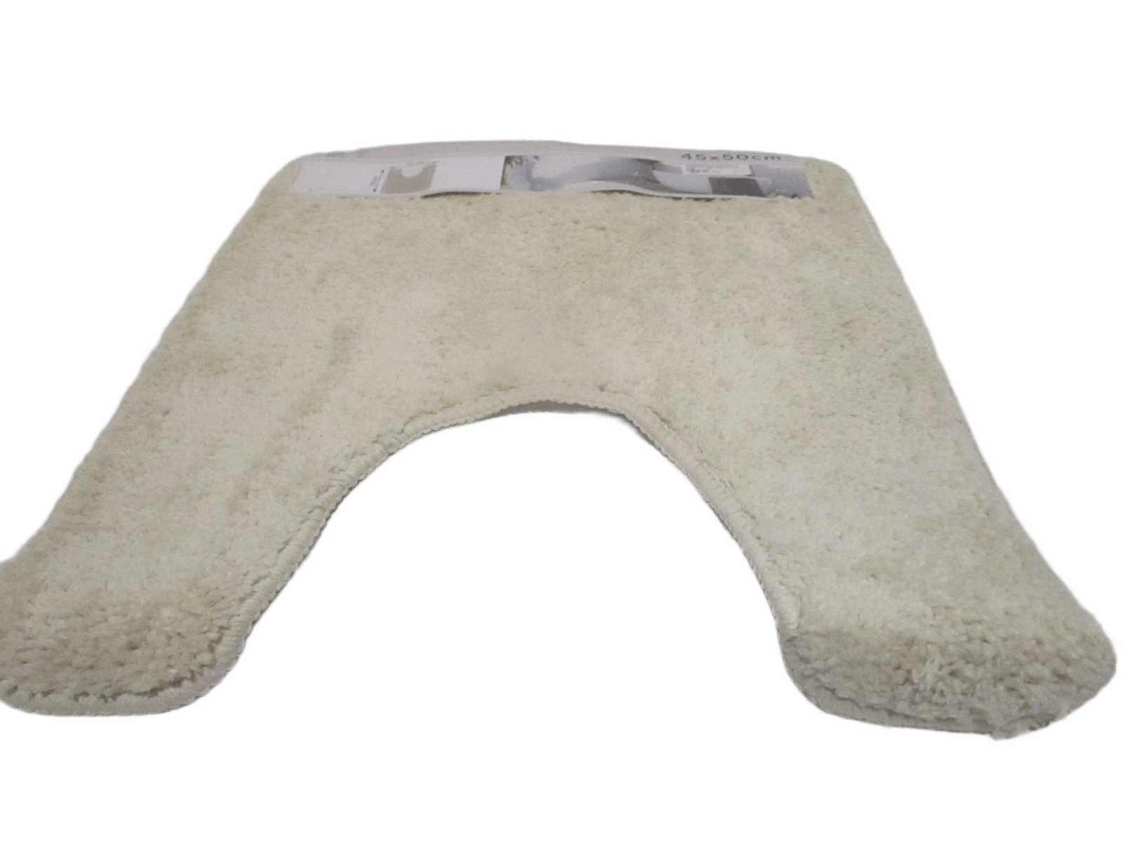 Bathmat Tapis Contour Wc Microfibre 45x50 Cm Dessous Latex - Natural