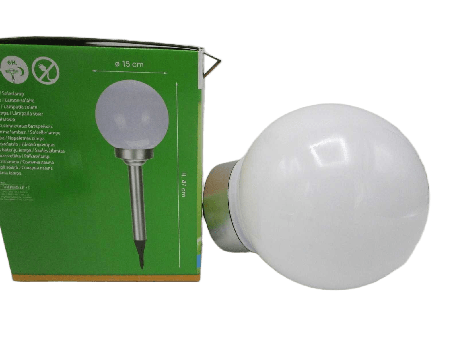 Solar Light Ball 15cm Ww Led