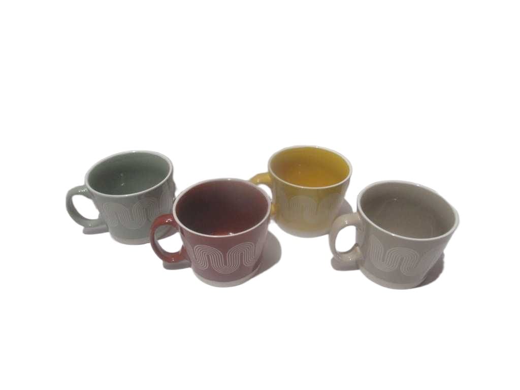 Mug Stoneware 570 Ml Shining Color (Brown Same As Klb13-L348 And Green Same As Klu8-V20 - Shining)