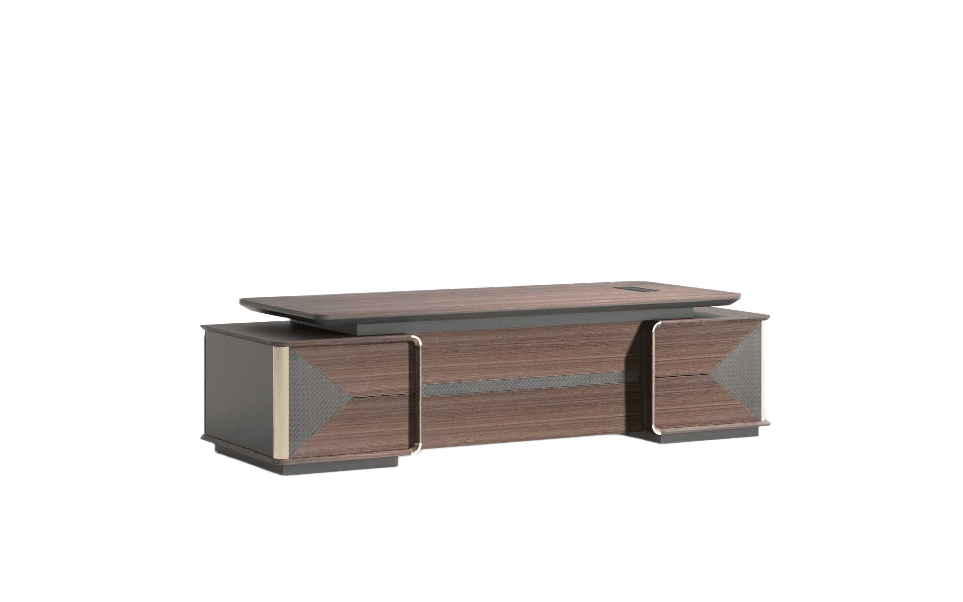 Executive Desk Na Red Oak Melamine 2800w*1975d*750h