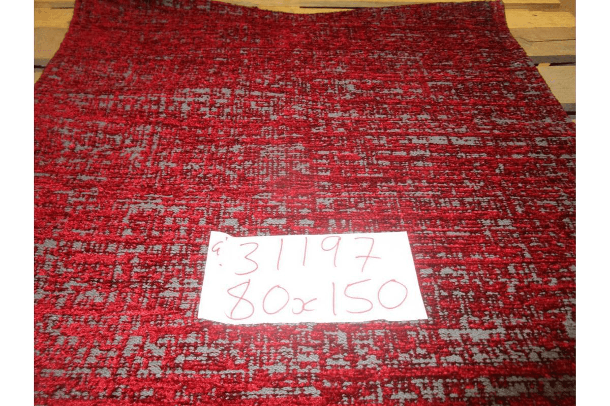 Carpet Atlas Red 25 40% Polyester 60% Cotton 1200 Gr / 5mm Size:80x150
