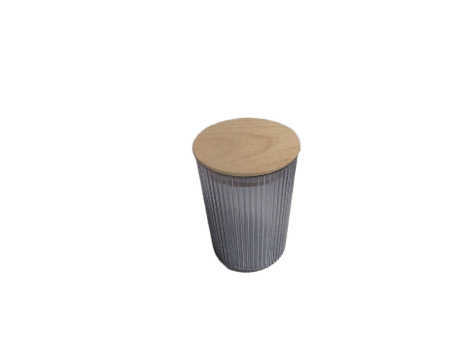 Box Samba Hermetic 900ml Wooden Lid Diam 11.2cm X H15cm Grey