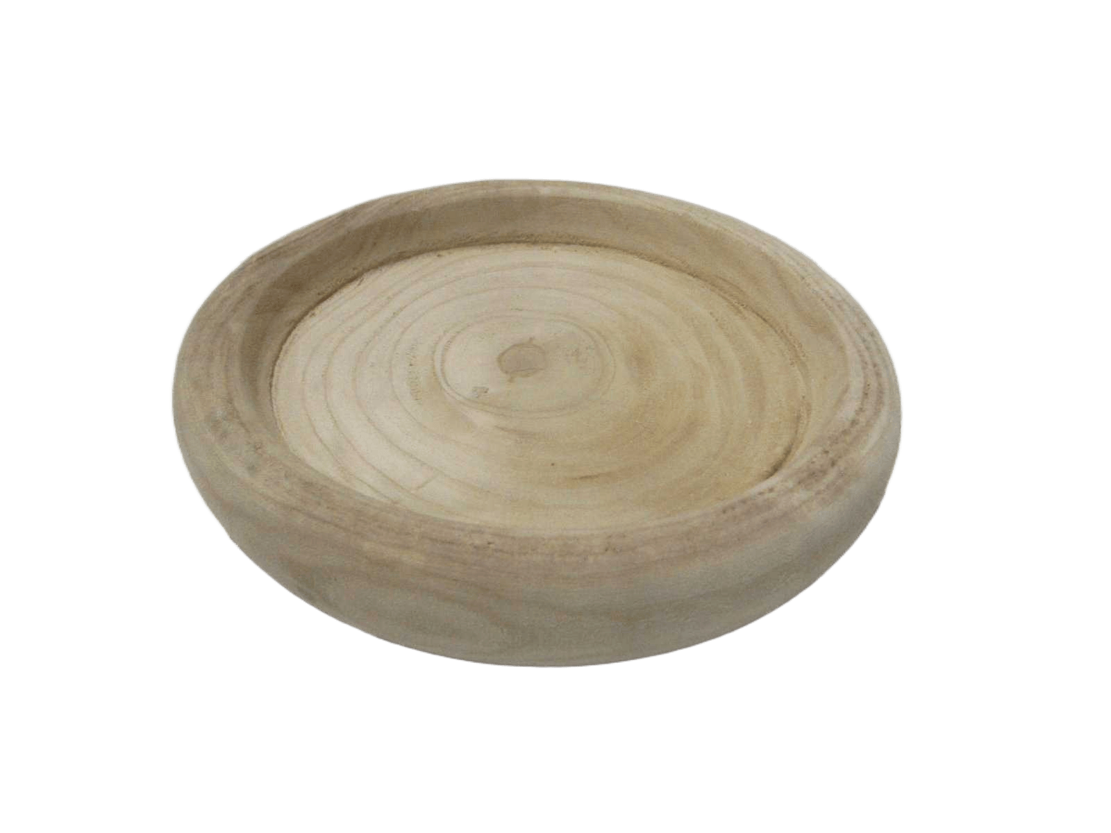 Tray Wood Round 27cm Natural 1cl=