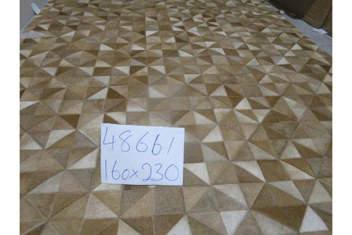 Carpet 100% Leather Handmade Hair On Hide