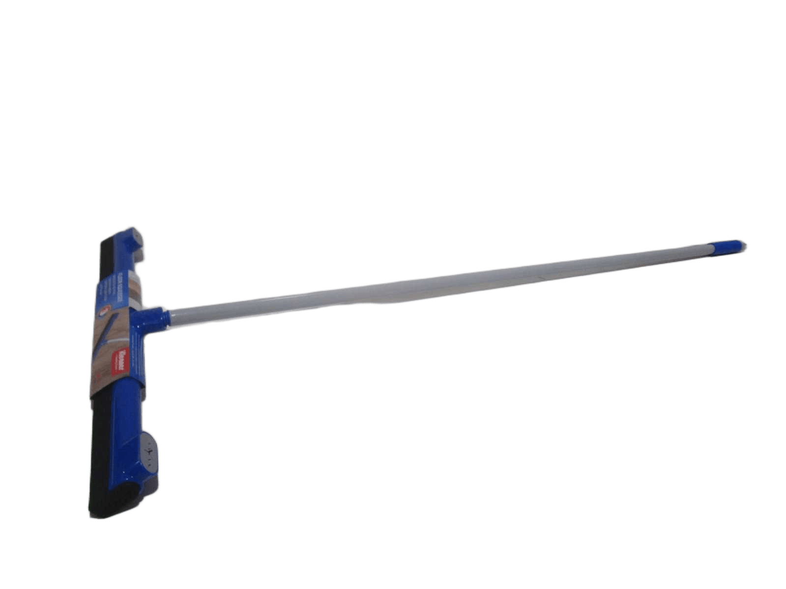 Floor Squeegee 53cm Plastic Head Eva Scraper Head With Clip Design Metal Handle 120cm ? 21.5mm+ American Thread Head Paper Card Blue 1cl=