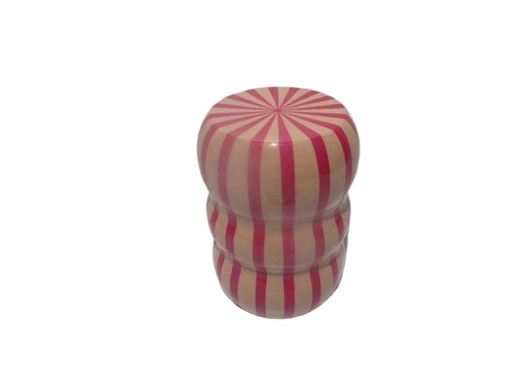 Table Round 100% Iron Shinny Double Color Pink Beig
