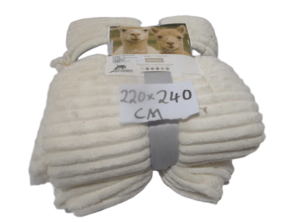 Blanket, 100% Polyester, 220gsm Packing: Color Card+cord White 220*240