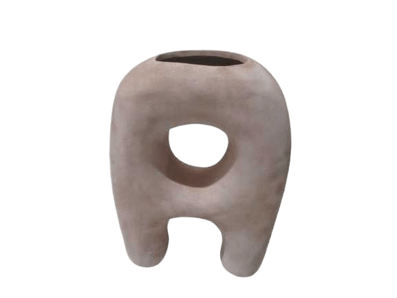 Vase Small Pottery Lotus Root 24,5x9x35 Cm