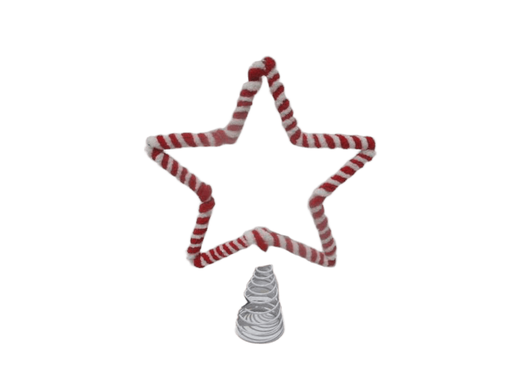 Star Tree Top Rd Wh 19cm