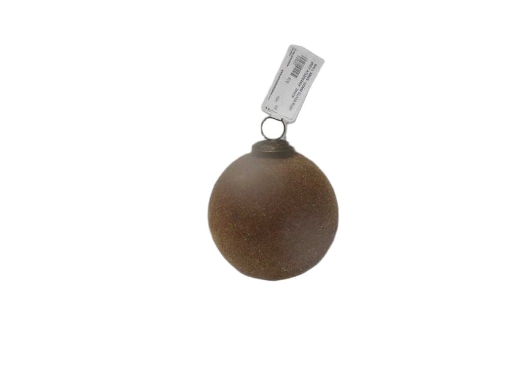 Ball Xmas 100mm Glass Rust